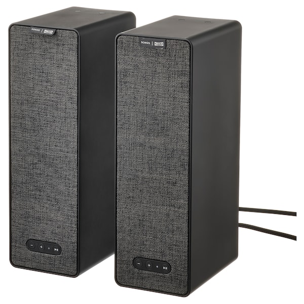 IKEA SYMFONISK Sonos Wi-Fi bookshelf speakers/set of 2 gen 2 Black, Ikea Ireland | 1649XAMPD