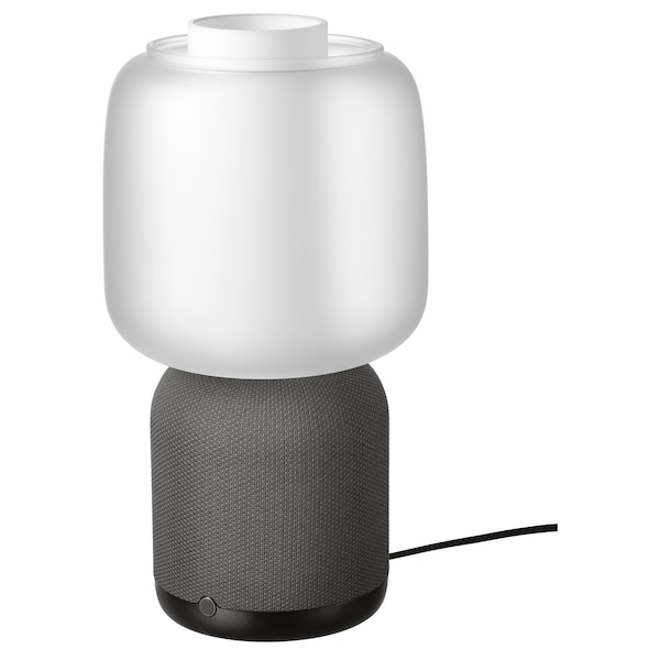 IKEA SYMFONISK Sonos speaker lamp, glass shade Black / White, Ikea Ireland | 1256CJQIR