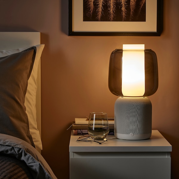 IKEA SYMFONISK Sonos speaker lamp, white/black White / Black, Ikea Ireland | 5809DVLPO