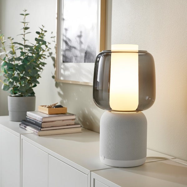 IKEA SYMFONISK Sonos speaker lamp, white/black White / Black, Ikea Ireland | 5809DVLPO