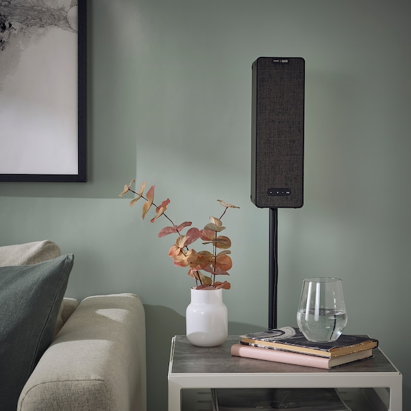 IKEA SYMFONISK bookshelf speaker floor stand Black, Ikea Ireland | 1408SROYF