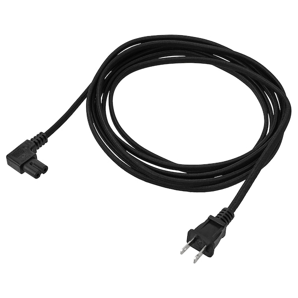 IKEA SYMFONISK power supply cord, textile/black, 11\'6 in, Ikea Ireland | 2840WFOIP