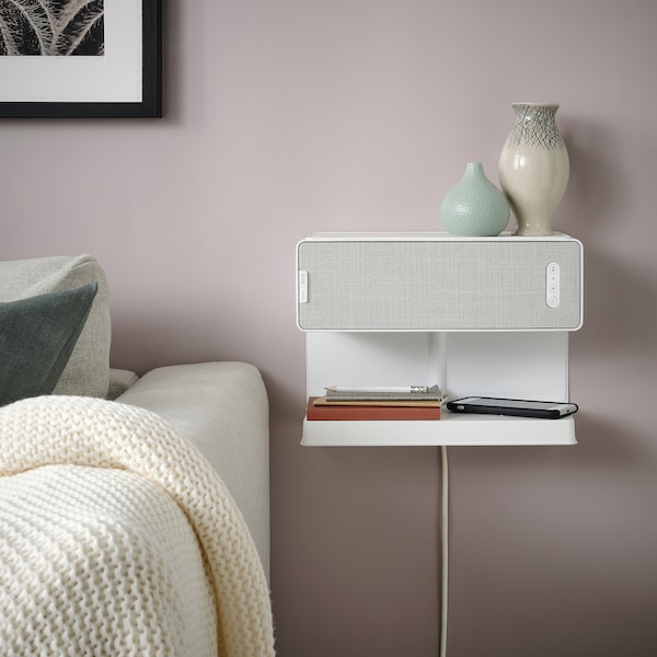 IKEA SYMFONISK shelf w wireless charger White, Ikea Ireland | 7830LECKN