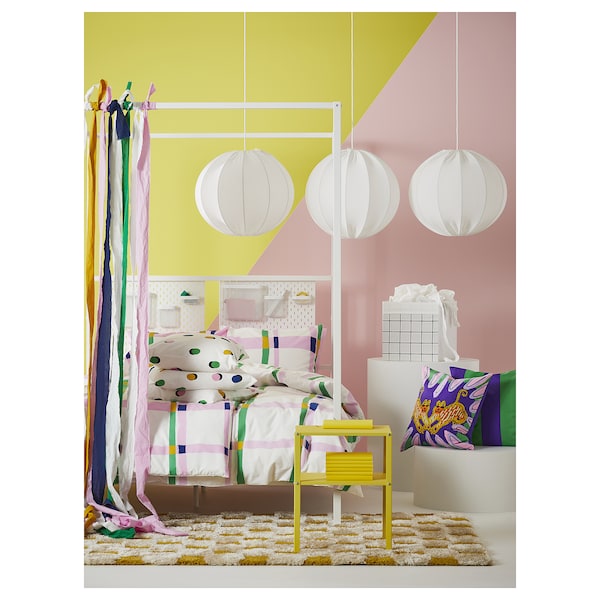 IKEA SYRABLADMAL duvet cover and pillowcase(s), Full/Queen (Double/Queen) Multicolor / Check, Ikea Ireland | 2781IPOSB