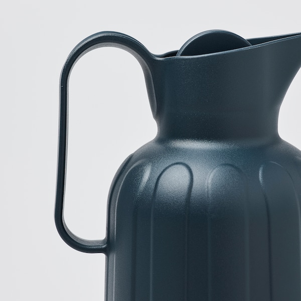 IKEA TAGGÖGA vacuum flask, 1.7 qt Black / Blue, Ikea Ireland | 8203HFOPG