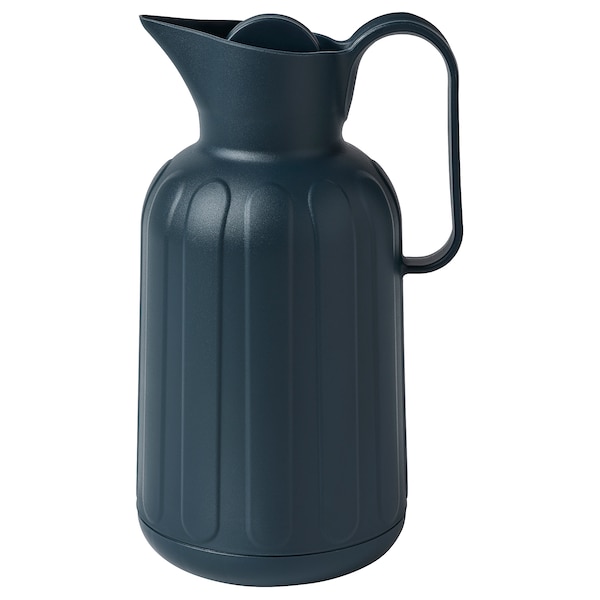 IKEA TAGGÖGA vacuum flask, 1.7 qt Black / Blue, Ikea Ireland | 8203HFOPG