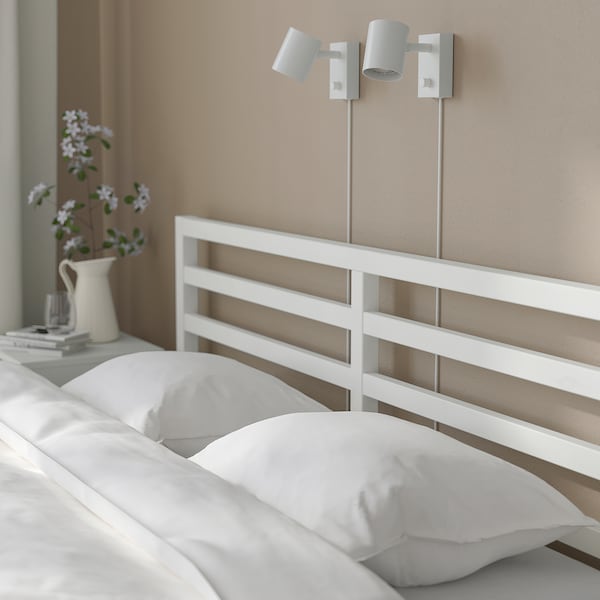 IKEA TARVA bed frame, Queen White Stained / Luröy, Ikea Ireland | 7891OBAHE