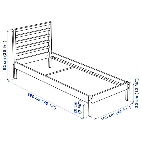 IKEA TARVA bed frame, Twin Pine / Luröy, Ikea Ireland | 5089VDKOW