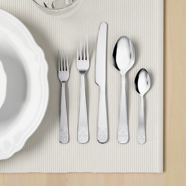 IKEA ÄTBART 20-piece flatware set, stainless steel, Ikea Ireland | 3057YCLRF