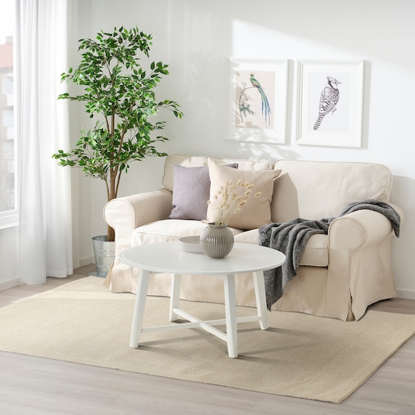 IKEA TELEMAST rug, flatwoven, white, 5'3 inx7'7 in, Ikea Ireland | 1754WCKVY
