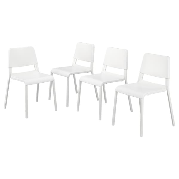 IKEA TEODORES chair, 4 pack White, Ikea Ireland | 6815TEFHS