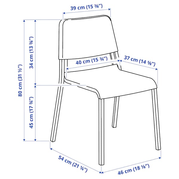 IKEA TEODORES chair Black, Ikea Ireland | 2583FPCHS