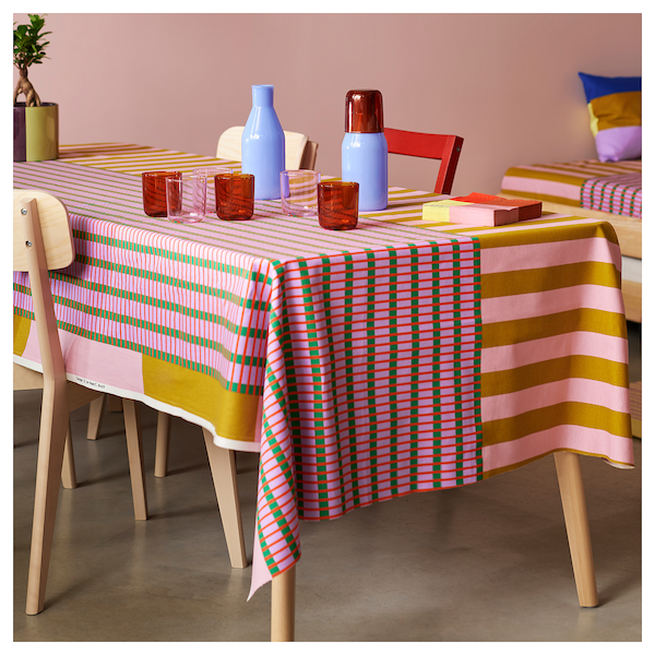 IKEA TESAMMANS pre-cut fabric, multicolor, 59x118 in, Ikea Ireland | 6528ATMUR