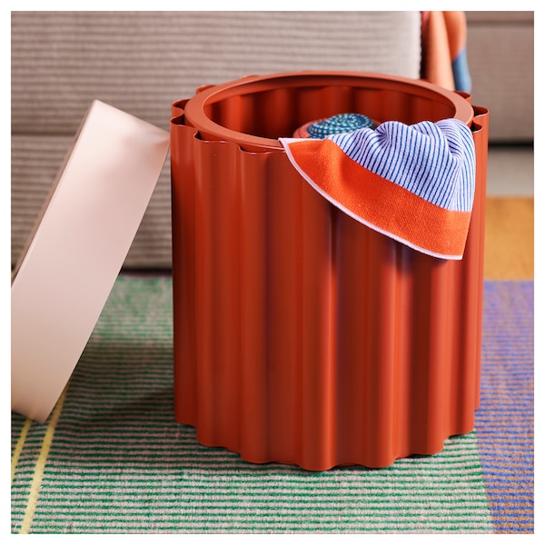 IKEA TESAMMANS side table, red-brown/pink, 14 5/8x14 5/8 in, Ikea Ireland | 6735ZQAKN
