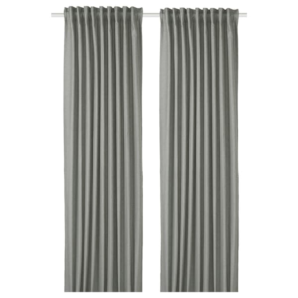 IKEA TIBAST room darkening curtains, 1 pair, 57x98 in Dark Green, Ikea Ireland | 2490LWIUA