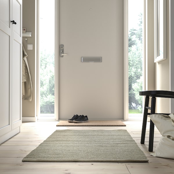 IKEA TIDTABELL rug, flatwoven, gray, 2'7 inx4'11 in, Ikea Ireland | 8645CHXUR