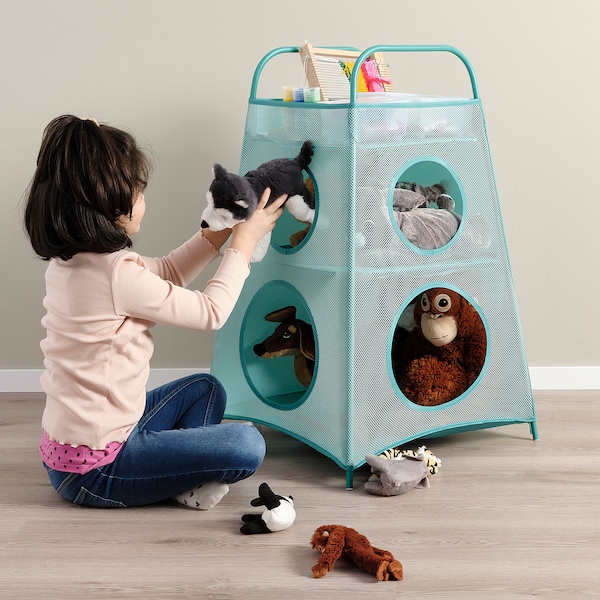 IKEA TIGERFINK storage with compartments, turquoise, Ikea Ireland | 9765UAMSD