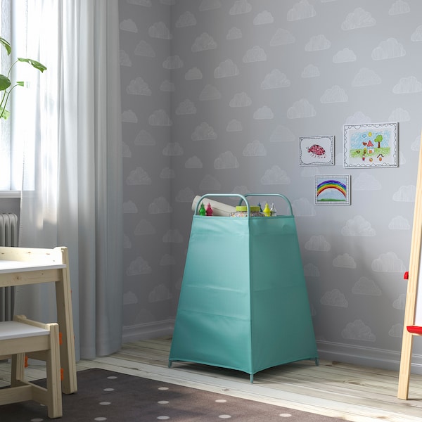 IKEA TIGERFINK storage with compartments, turquoise, Ikea Ireland | 9765UAMSD