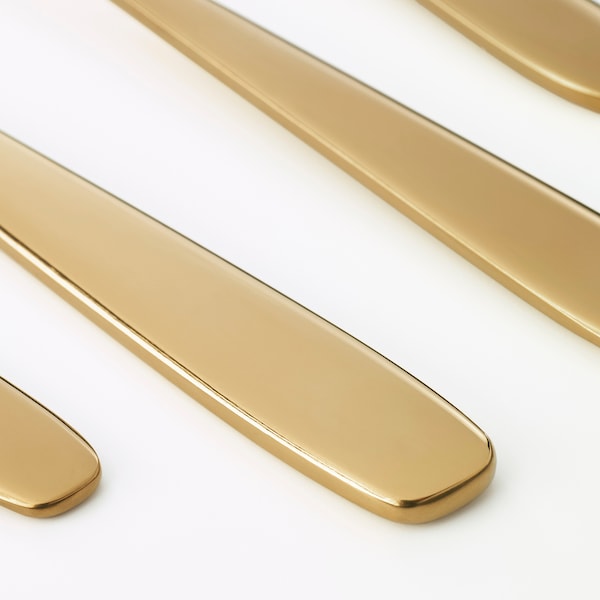 IKEA TILLAGD 20-piece flatware set Brass Color, Ikea Ireland | 7456FEBGP