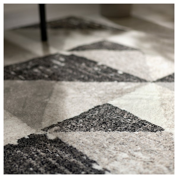 IKEA TILLFART rug, low pile, triangle/gray, 7'10 inx9'10 in, Ikea Ireland | 4768NCTJH