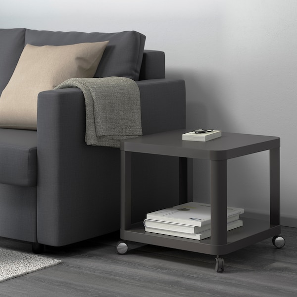 IKEA TINGBY Side table on casters, 19 5/8x19 5/8 in Gray, Ikea Ireland | 3894TRZLK