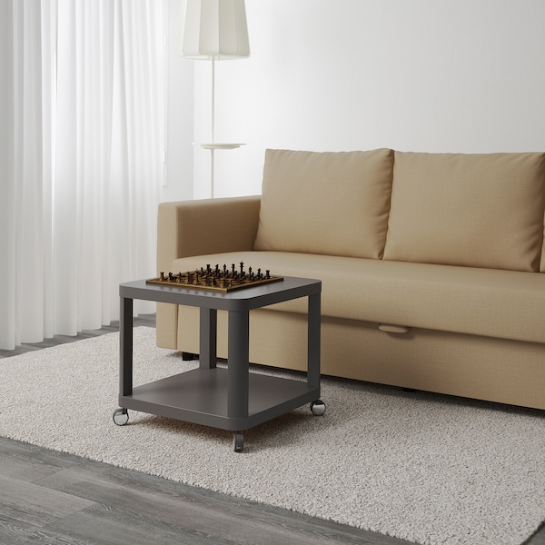 IKEA TINGBY Side table on casters, 19 5/8x19 5/8 in Gray, Ikea Ireland | 3894TRZLK