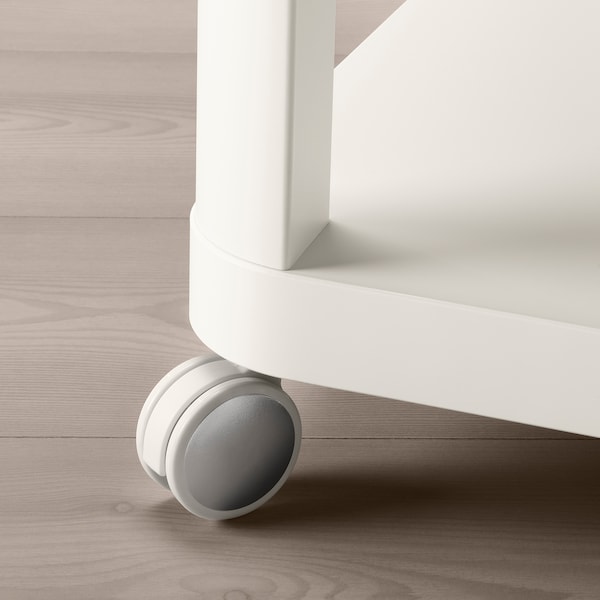 IKEA TINGBY Side table on casters, white, 25 1/4x25 1/4 in, Ikea Ireland | 2631MEXIZ