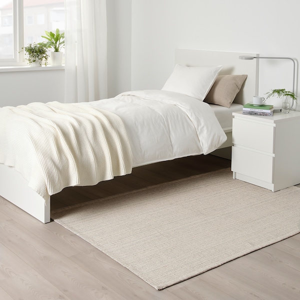 IKEA TIPHEDE rug, flatwoven, 3'11 inx5'11 in Natural / Black, Ikea Ireland | 8759UFWGH