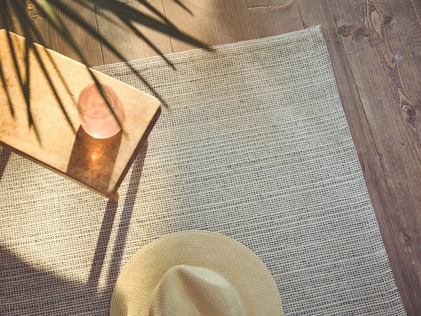 IKEA TIPHEDE rug, flatwoven, 3'11 inx5'11 in Natural / Black, Ikea Ireland | 8759UFWGH