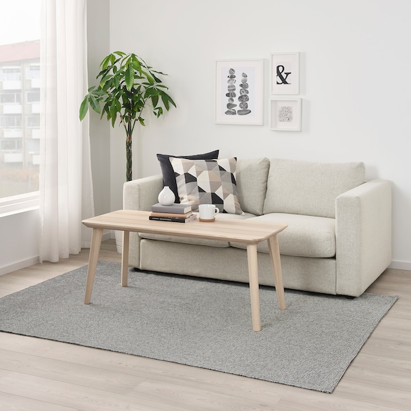 IKEA TIPHEDE rug, flatwoven, 5'1 inx7'3 in Black / Natural, Ikea Ireland | 4213XYKCH