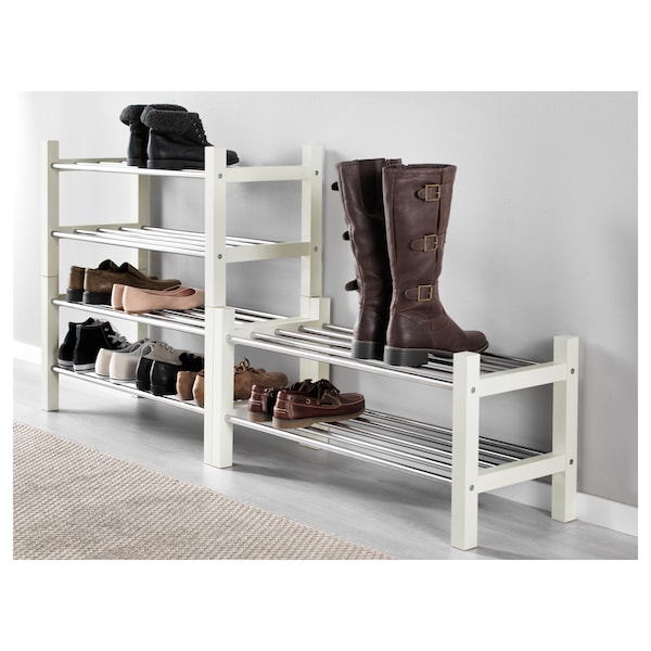 IKEA TJUSIG Shoe rack, 31 1/8 in White, Ikea Ireland | 0761HAJGC