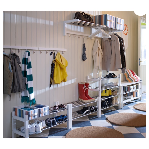 IKEA TJUSIG Shoe rack, 31 1/8 in White, Ikea Ireland | 0761HAJGC