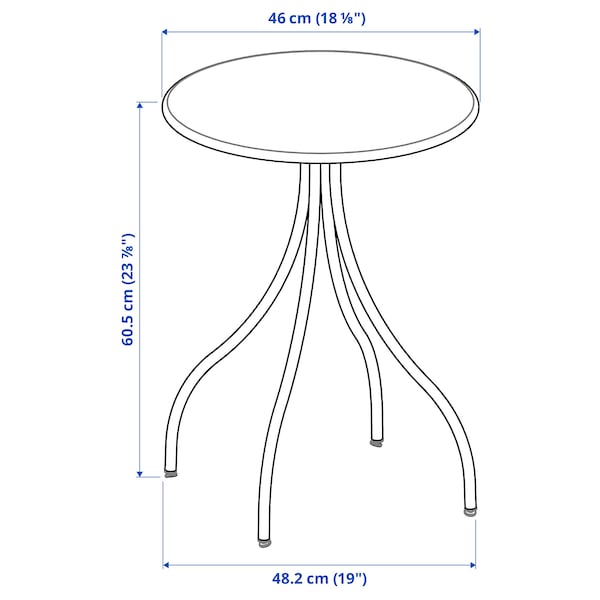 IKEA TÅNEBRO side table, 18 1/8 in Dark Green, Ikea Ireland | 9632FRGHB