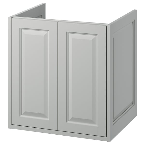 IKEA TÄNNFORSEN Bathroom vanity with doors, 24x21x25 1/8 in Light Gray, Ikea Ireland | 4725OINLS