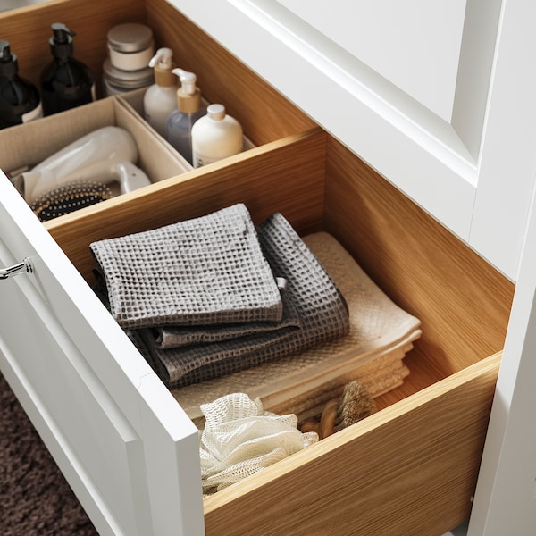 IKEA TÄNNFORSEN Bathroom vanity with drawers, 30x21x25 1/8 in White, Ikea Ireland | 8329EOUZA