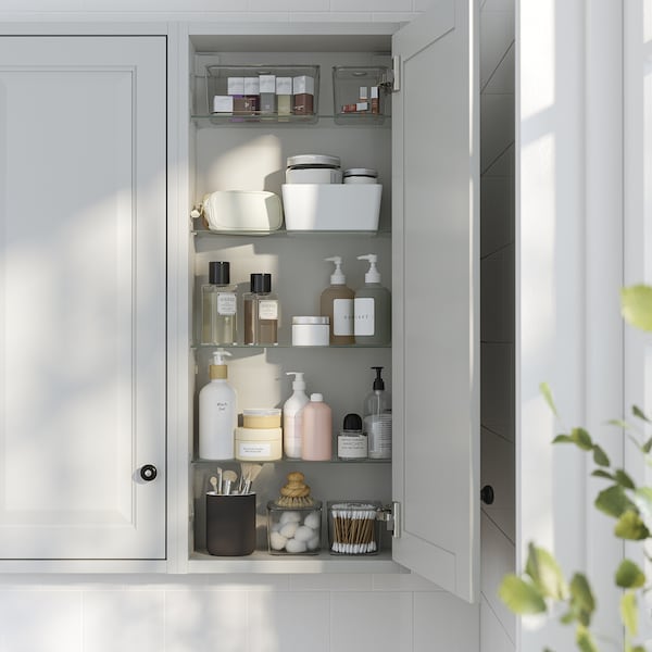 IKEA TÄNNFORSEN wall cabinet with door, 18x6x37 in Light Gray, Ikea Ireland | 8705SUPAI