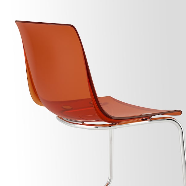 IKEA TOBIAS chair Brown / Red / Chrome Plated, Ikea Ireland | 0394PBCTE