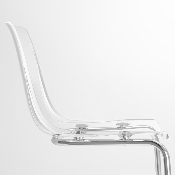 IKEA TOBIAS chair Clear / Chrome Plated, Ikea Ireland | 5078DEBWI