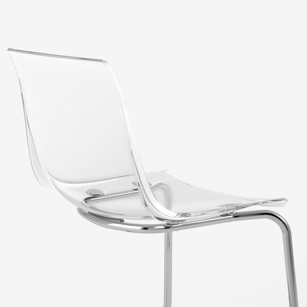 IKEA TOBIAS chair Clear / Chrome Plated, Ikea Ireland | 5078DEBWI