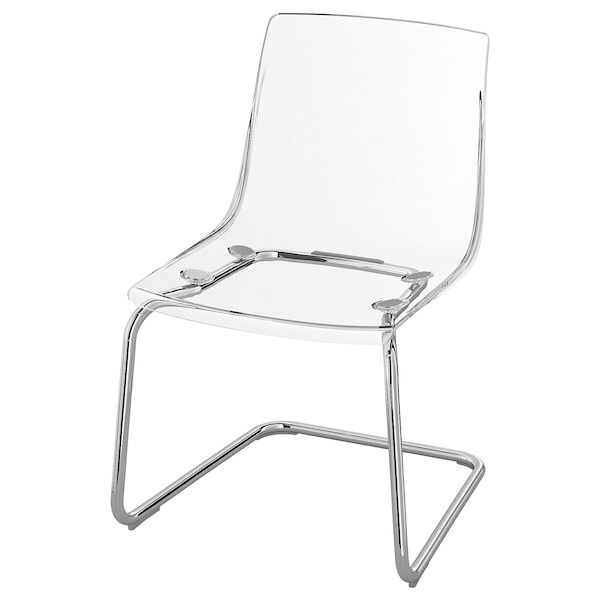 IKEA TOBIAS chair Clear / Chrome Plated, Ikea Ireland | 5078DEBWI