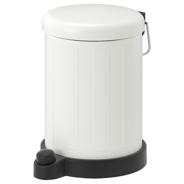 IKEA TOFTAN trash can, 1 gallon White, Ikea Ireland | 2594LNXIY