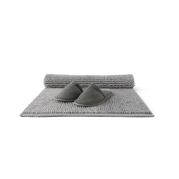 IKEA TOFTBO bath mat, 24x47 in Gray / White Mélange, Ikea Ireland | 5148EPTIV