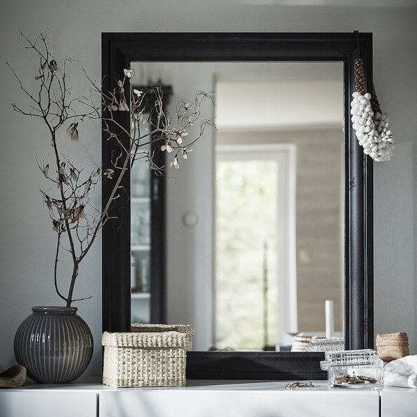 IKEA TOFTBYN mirror, 25 5/8x33 1/2 in Black, Ikea Ireland | 3601DTNIV