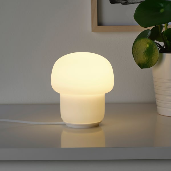 IKEA TOKABO Table lamp with LED bulb, glass opal, Ikea Ireland | 0187ITGVO