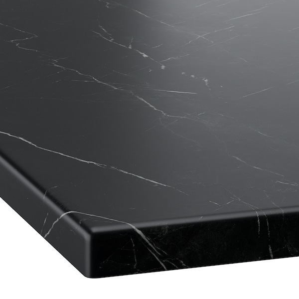 IKEA TOLKEN countertop, foliated board, 31x21 1/2 in Black Marble Effect, Ikea Ireland | 8936UVEWA