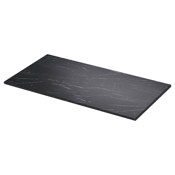 IKEA TOLKEN countertop, foliated board, 49x21 1/2 in Black Marble Effect, Ikea Ireland | 5608WVYDI