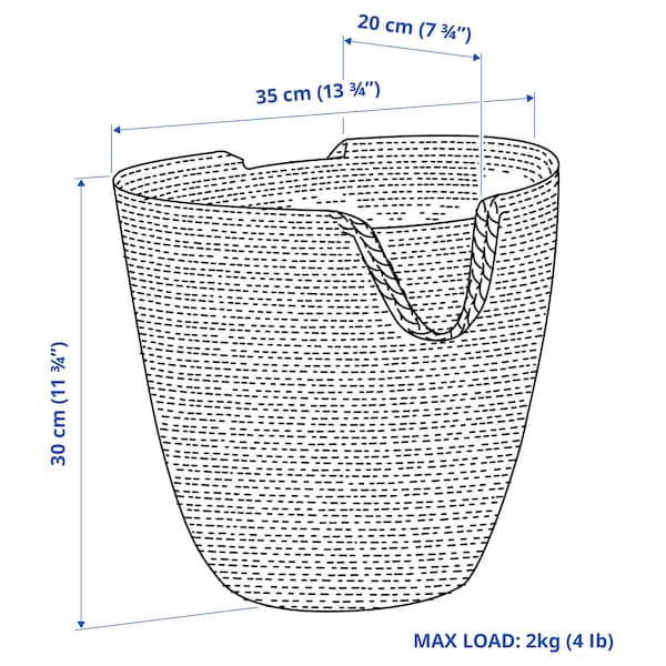 IKEA TOLKNING hanging basket, jute, Ikea Ireland | 7283UZERM