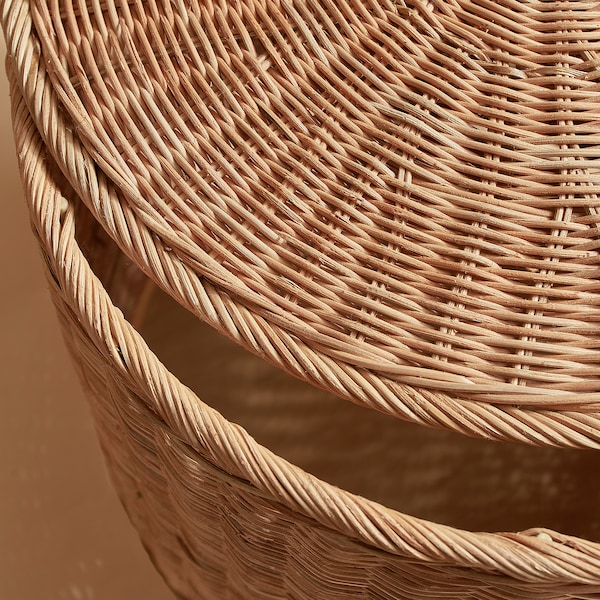 IKEA TOLKNING ottoman with storage, handmade rattan, Ikea Ireland | 0951PGDJX