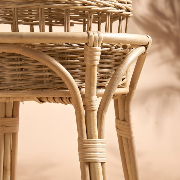 IKEA TOLKNING plant stand, handmade rattan, 26 in, Ikea Ireland | 9617HKDTQ