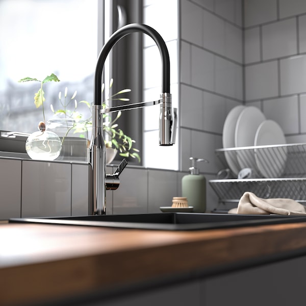 IKEA TOLLSJÖN kitchen faucet with handspray Chrome Plated, Ikea Ireland | 4239IMXTK